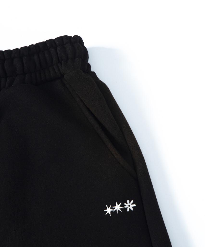 TONSIL Pintuck Washed Long Bermuda Pants Black