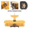 INOOMP Airplane Ornament Retro Tin-Style Biplane Vintage Antique Iron Object Interior Goods Photo Prop Propeller Plane American Decoration Gift