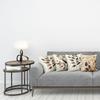 Golden - Brown Leaf Shadows, Autumn - Themed PillowcasesBedroom Sofa Decorative Cushion Cover with Zipper Pillowcase