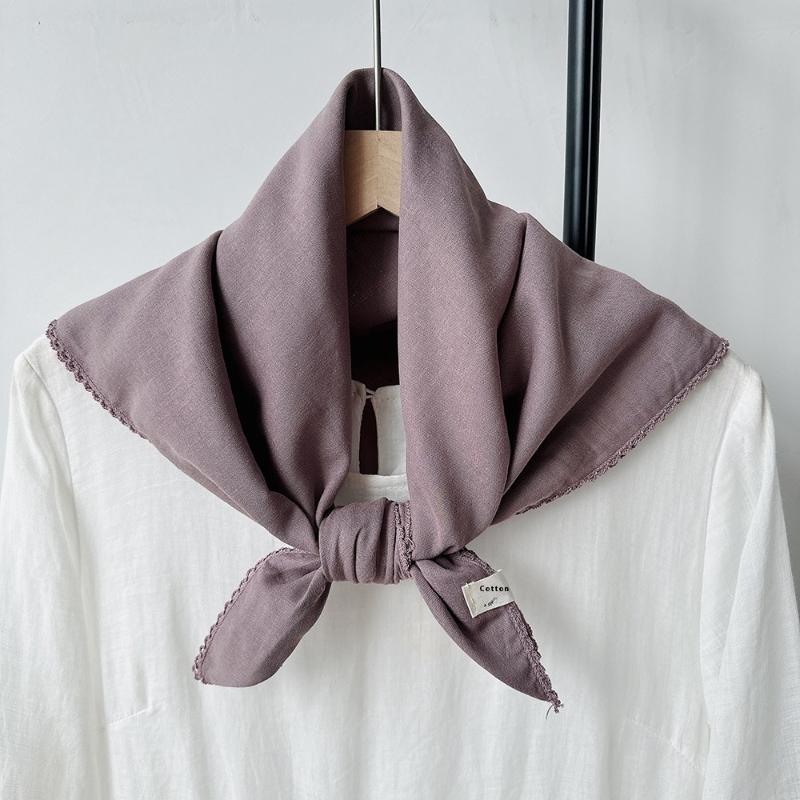 Solid Color Knitted Triangular Scarf Soft Multi-Functional Headscarf Coldproof Windproof Neck Warmer Autumn And Winter