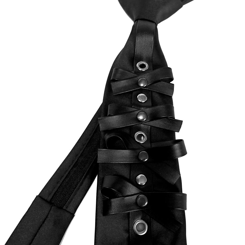 Fashion Personality Accessories Punk Leather Tie Student Uniform Vintage Neckties Handmade Ties