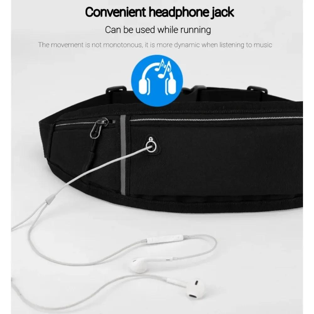 Pochete esportiva profissional para corrida, cinto, capa para celular, homens, mulheres, bolsa escondida, academia, bolsa esportiva, cinto de corrida, pochete
