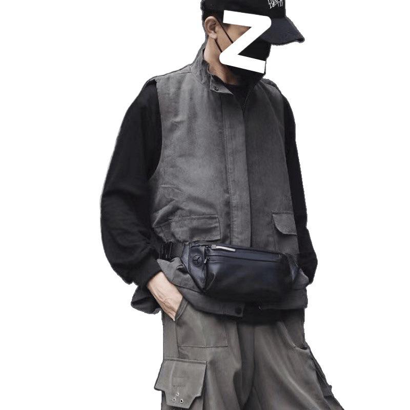 Men's Fashionable Korean Style Crossbody Chest Bag for Casual Outdoor Sports and Cycling