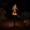 Decoración Temática de Naturaleza Salvaje Luz Solar de Jardín Sasquatch, Luz Estatua con Estaca, Adorno Exterior Impermeable para Camino de Jardín, Patio, Césped, Porche