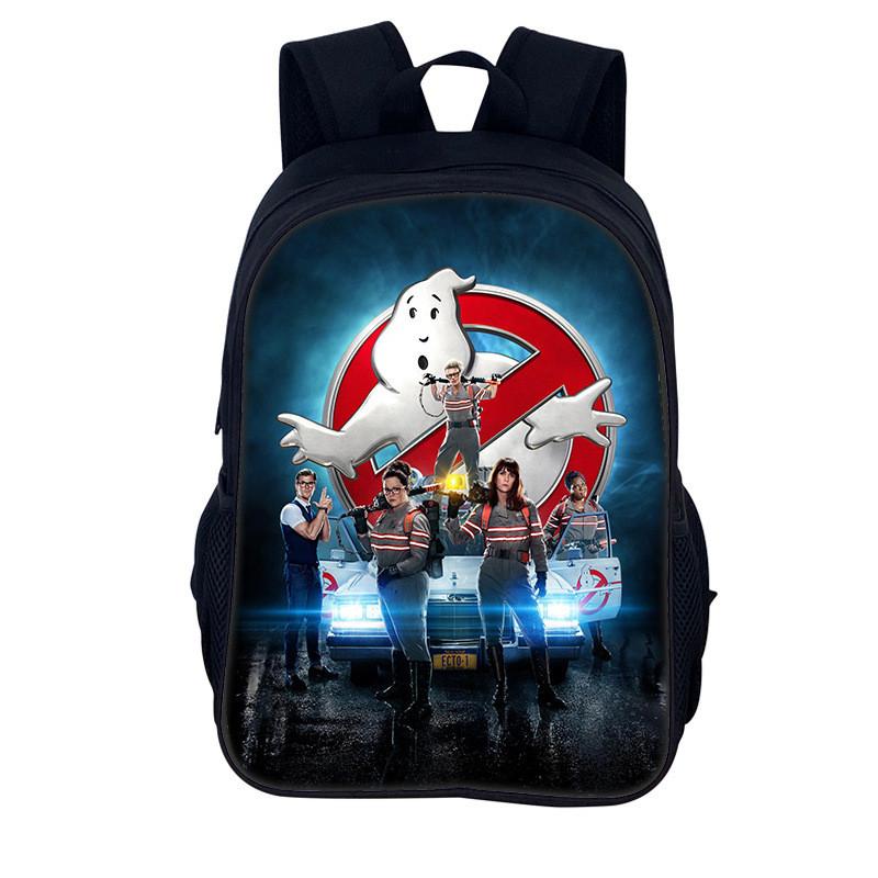 Ghostbusters 3d Print Kids Backpack With Nylon Material For School And Daily Use
