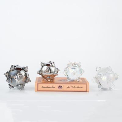 Glass Handicrafts Crystal Ball Molecular Sphere Geometric Ornaments Screw Ball Glass Sculpture Home Decoration Accessories