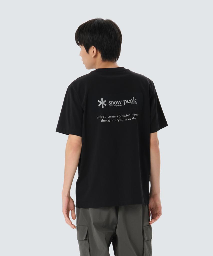 SNOWPEAK APPAREL Aerocool Woven Patch Short Sleeve T-Shirt (S26Mufts24) Black