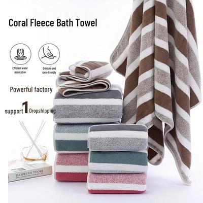 Hot Selling Quick Dry Lint-Free Coral Fleece Bath & Face Towel