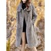 Autumn and winter new imitation fur coat women's medium and long plush loose thickened furry simple Internet celebrity coat