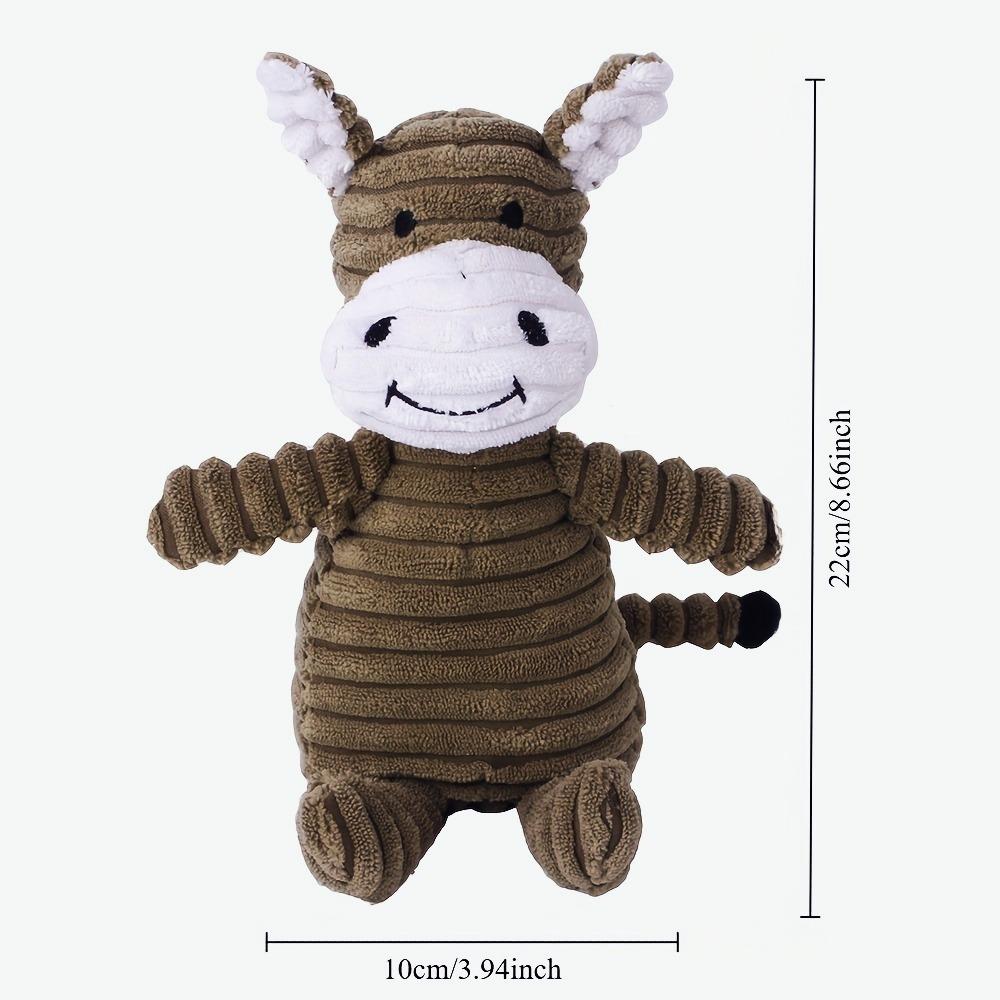 

1pc Plush Squeaky Chew Dog Toy - Animal Shaped, Soft & Safe, for Small Dogs & Puppies, Essential Pet Play Toy