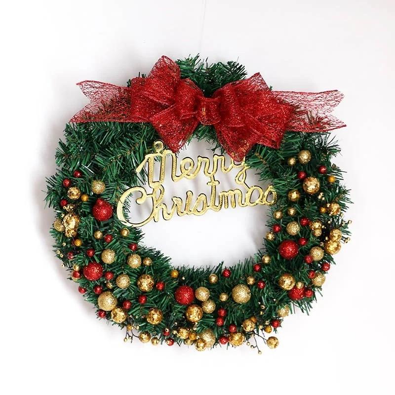New Sprinkle Ball Christmas Wreath 30/40CM Christmas Ornament Pendant Christmas Decoration Wreath