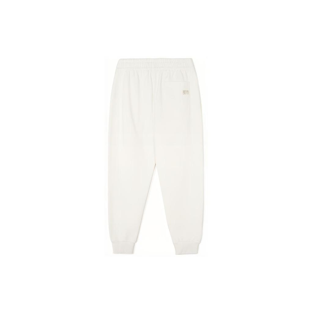 New MLB SS24 New York Yankees Knitted Sports Pants Unisex Cream 3APTH0141-50CRS