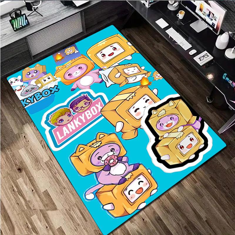 Lankybox Home Office Decorative Rug Room Computer Chair Area Rug Holiday Gift
