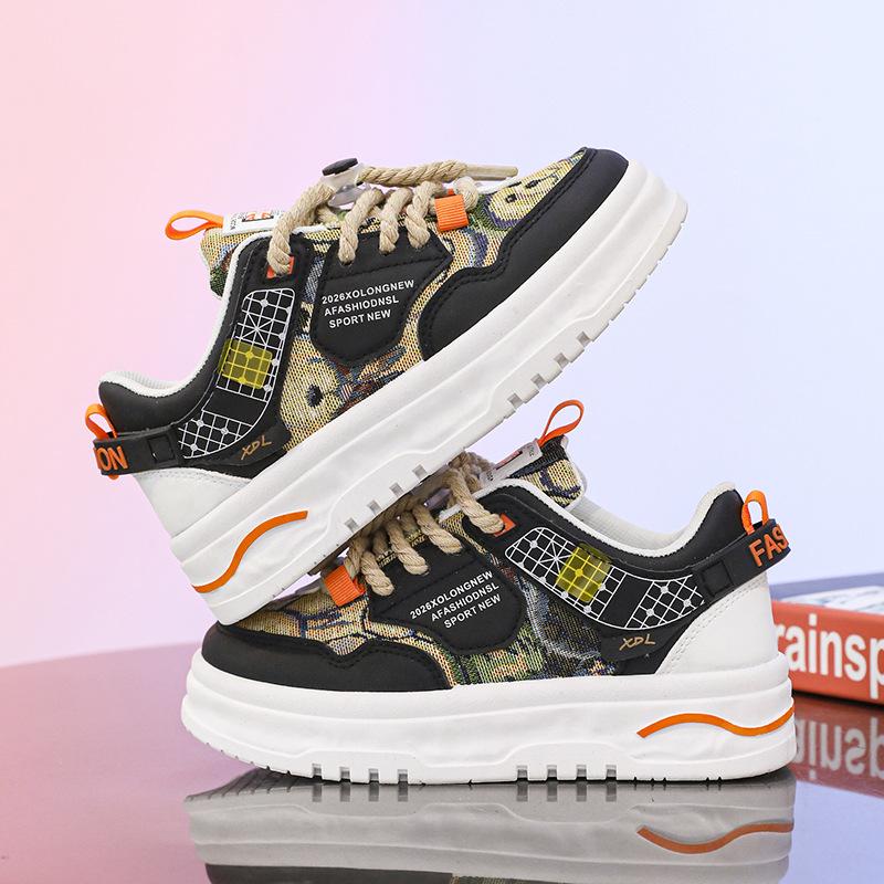 

Обувь для мальчиков Детские сетчатые дышащие кеды на доске для мальчиков среднего и старшего возраста с мягкой подошвой 39