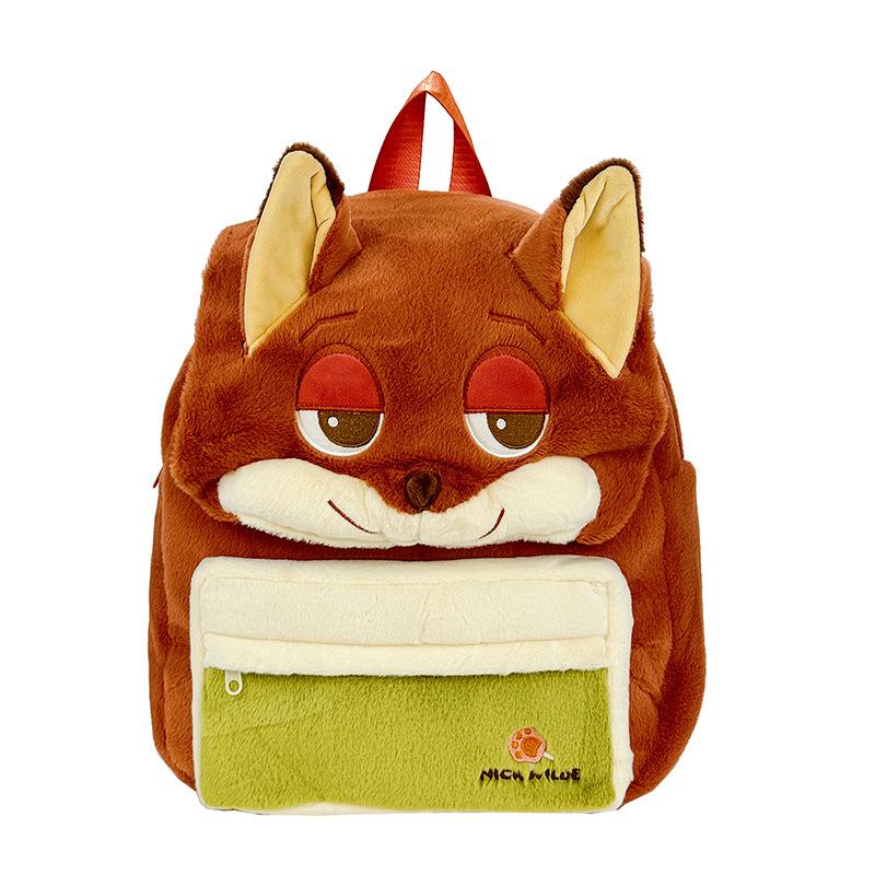 Zootopia Backpack, Stylish Casual Travel Backpack, Cute Large Capacity Plush Backpack 0174