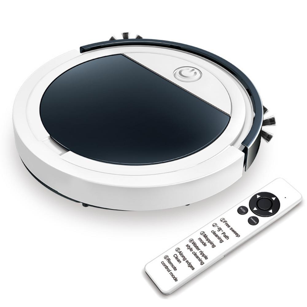 Inteligentní zametací robot pro domácnost s dálkovým ovládáním, nádržkou na vodu, čisticí stroj, automatický vysavač, zametací a vytírací stroj