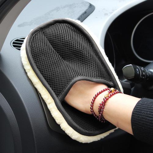 

Перчатки для мытья Искусственная шерсть Водопоглощение Мойка автомобиля Волокно для стекла, ПВХ пластика, кожи Аксессуары для чистки автомобиля