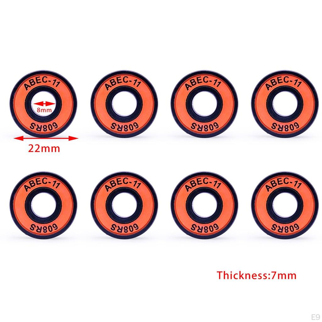 11 Skateboard Bearings, , Cruisers, Inline Skates, Roller Pre-Lubricated, Rating