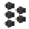 5Pcs Industrial Waterproof Connector IP67 4 Pin Electrical Aviation Wire Cable Quick Plug Socket E7 Buckle