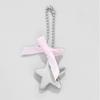 3pcs Imitation Pearls Bowknot Heart Star Keyring Key Chain Sophisticated Keyring Handmade Car Key Decoration for Women