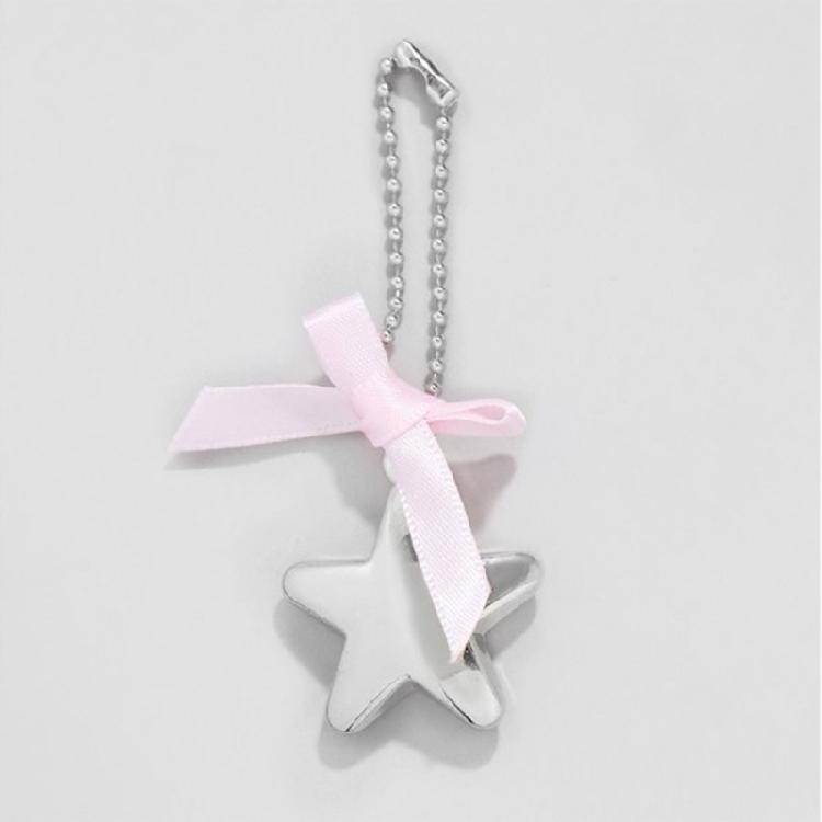 3pcs Imitation Pearls Bowknot Heart Star Keyring Key Chain Sophisticated Keyring Handmade Car Key Decoration for Women