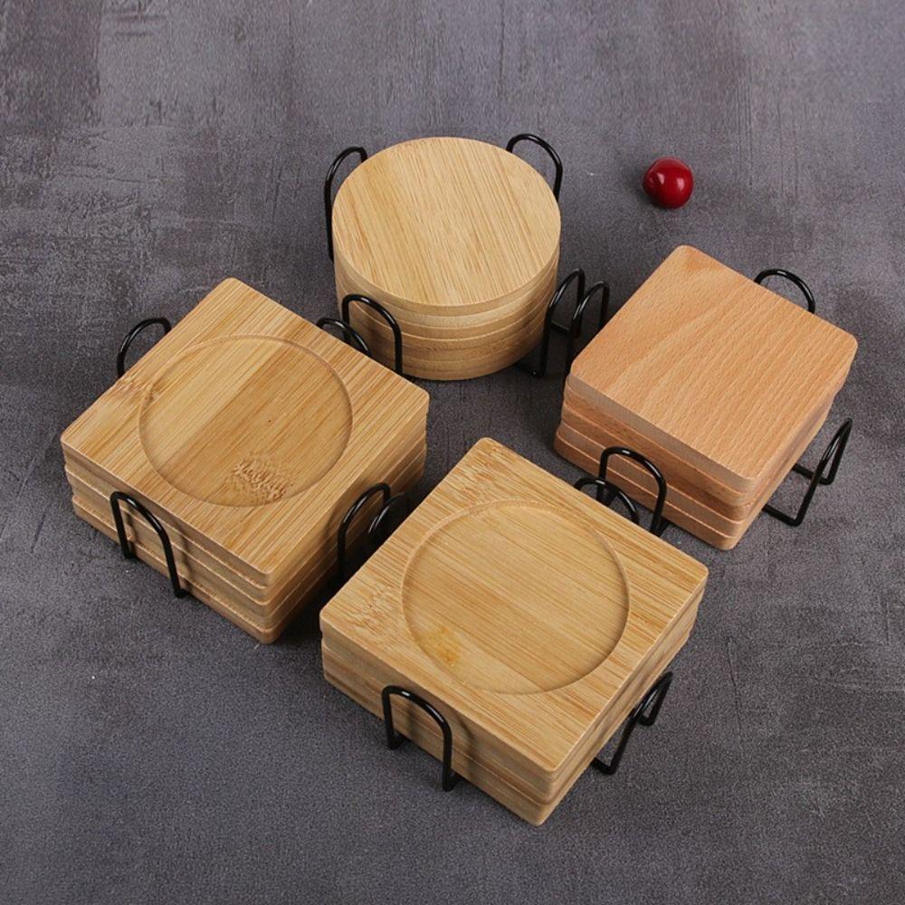 Durable Metal Coaster Holder Modern Coaster Storage Rack Metal Coaster Stand Tabletop Use
