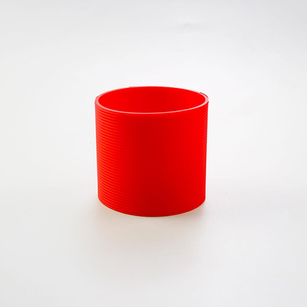 SW 1PC 16 Colors 6.5CM Silicone Cup Cover Stripes Non-slip Heat Insulated For Glass Cup Sleeve 65MM Water Bottle Cup Sleeve