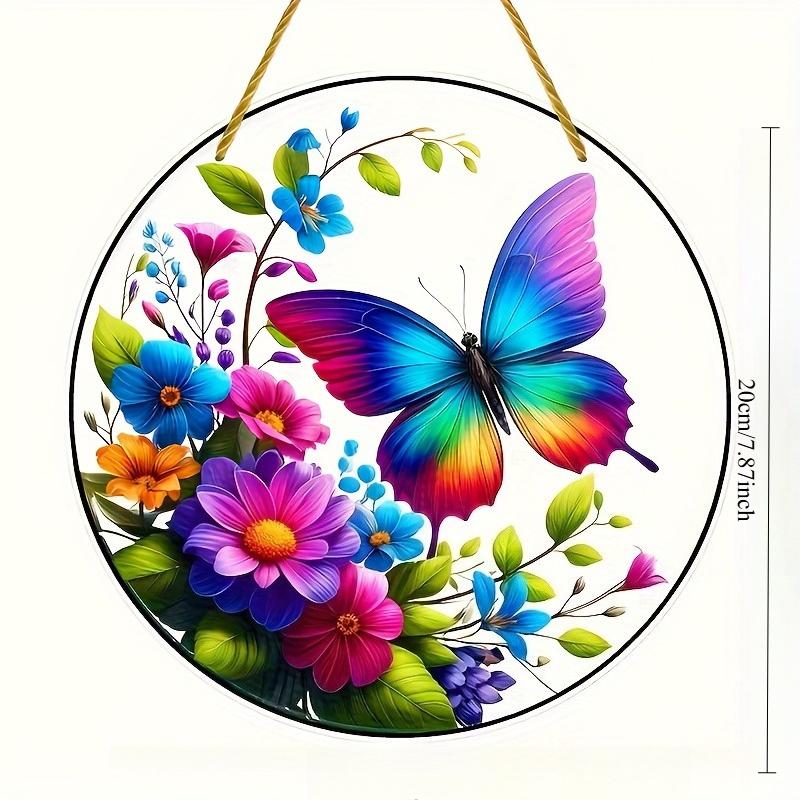 2D Flat Acrylic Butterfly Decoration, No Need for Batteries/electricity, Unique Indoor/outdoor Decoration, Multi-purpose Traditional Sty