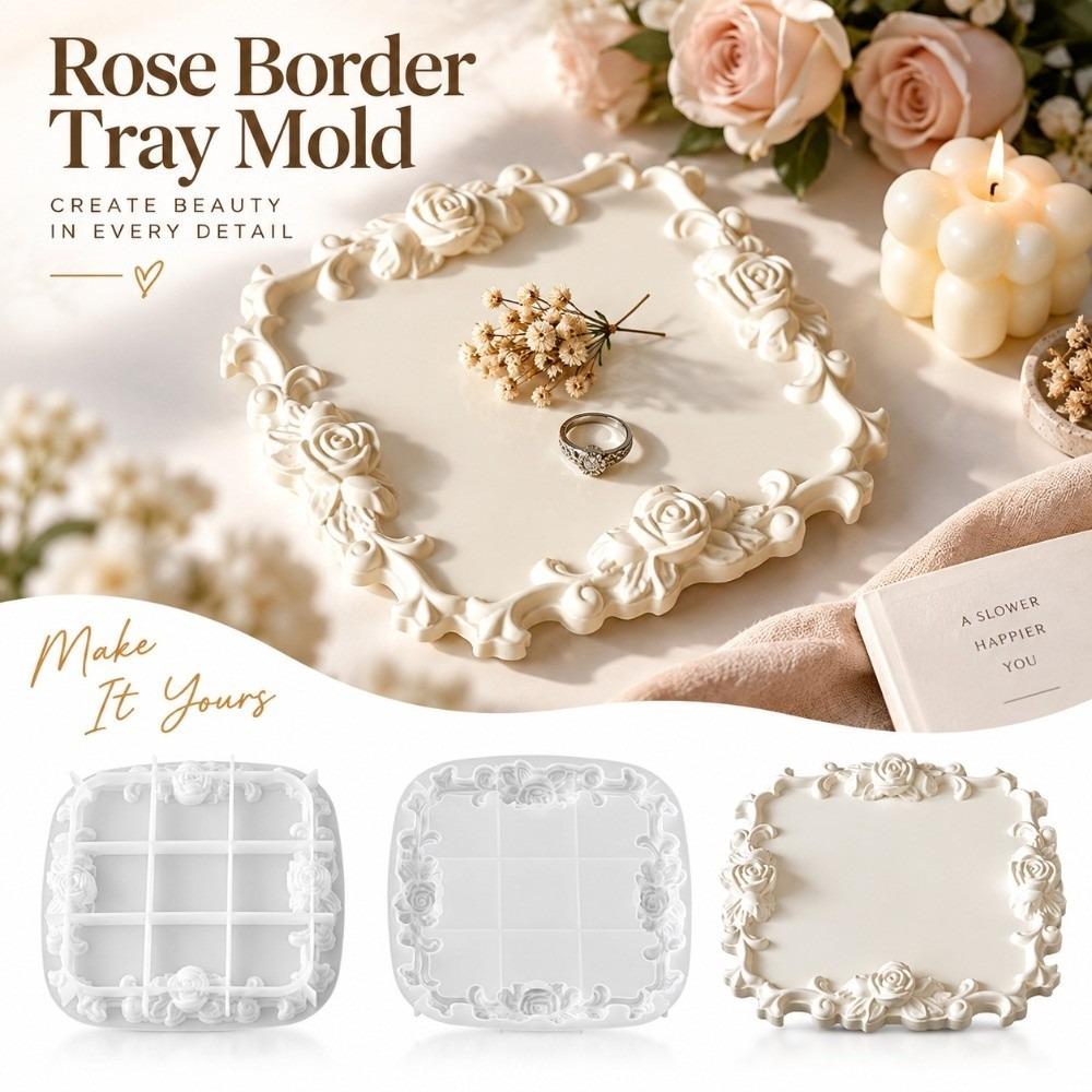 Reusable Jewelry Dish Mold Easy Release Plaster Tray Mold  Trinket Tray Making