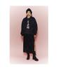 LUCKY CHOUETTE [Holiday Edition] Spangle Long Banded Waist Skirt (Under Skirt Set) (Black) Lfkas25040Bkx