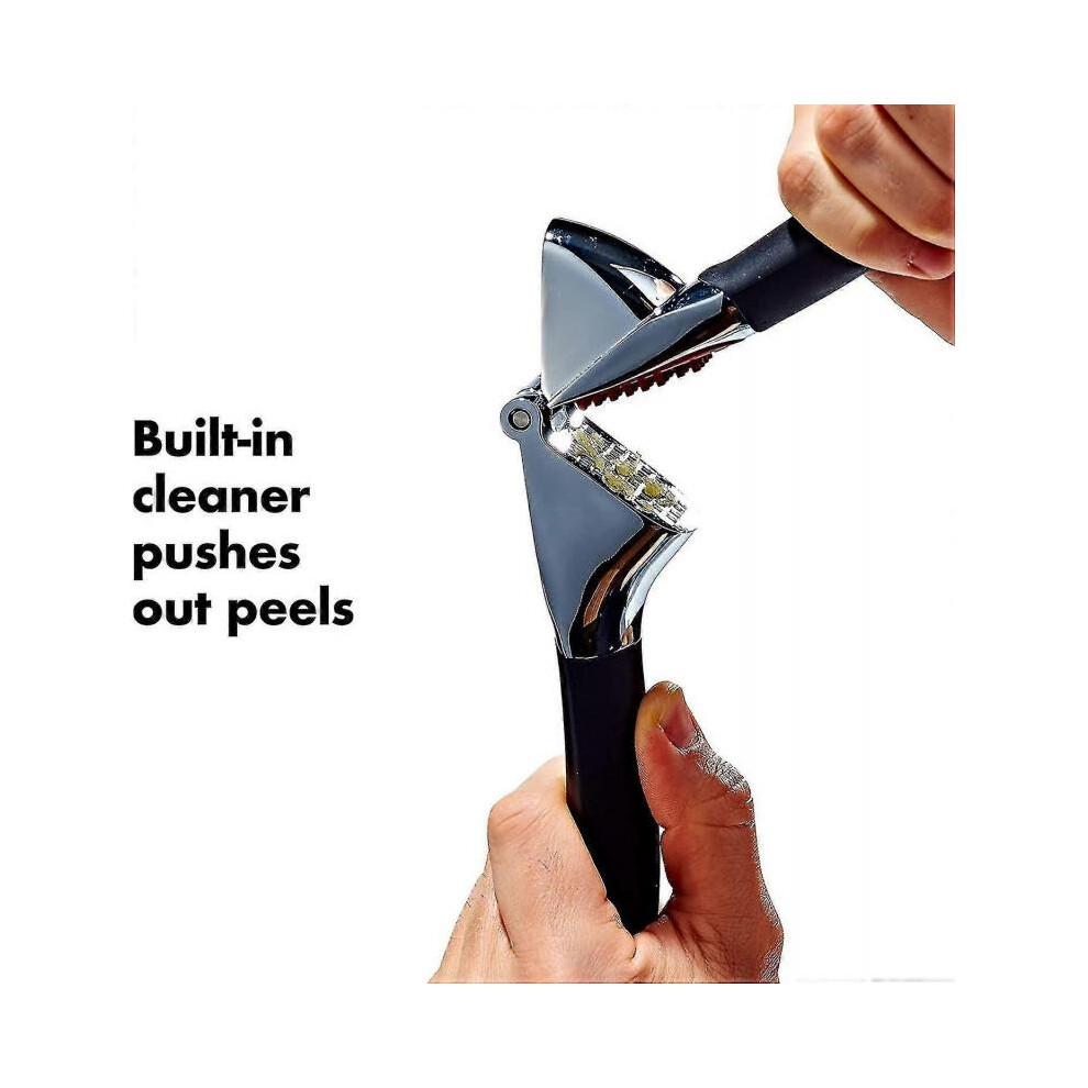 OXO Good Grips Garlic Press - Stainless Steel Dishwasher Safe Kitchen Tool for Crushing Garlic