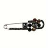 Large Vintage-Inspired Safety Pin Brooch - Elegant Corsage Accessory For Cardigans, Shawls, Clothing, Bags, And Hats