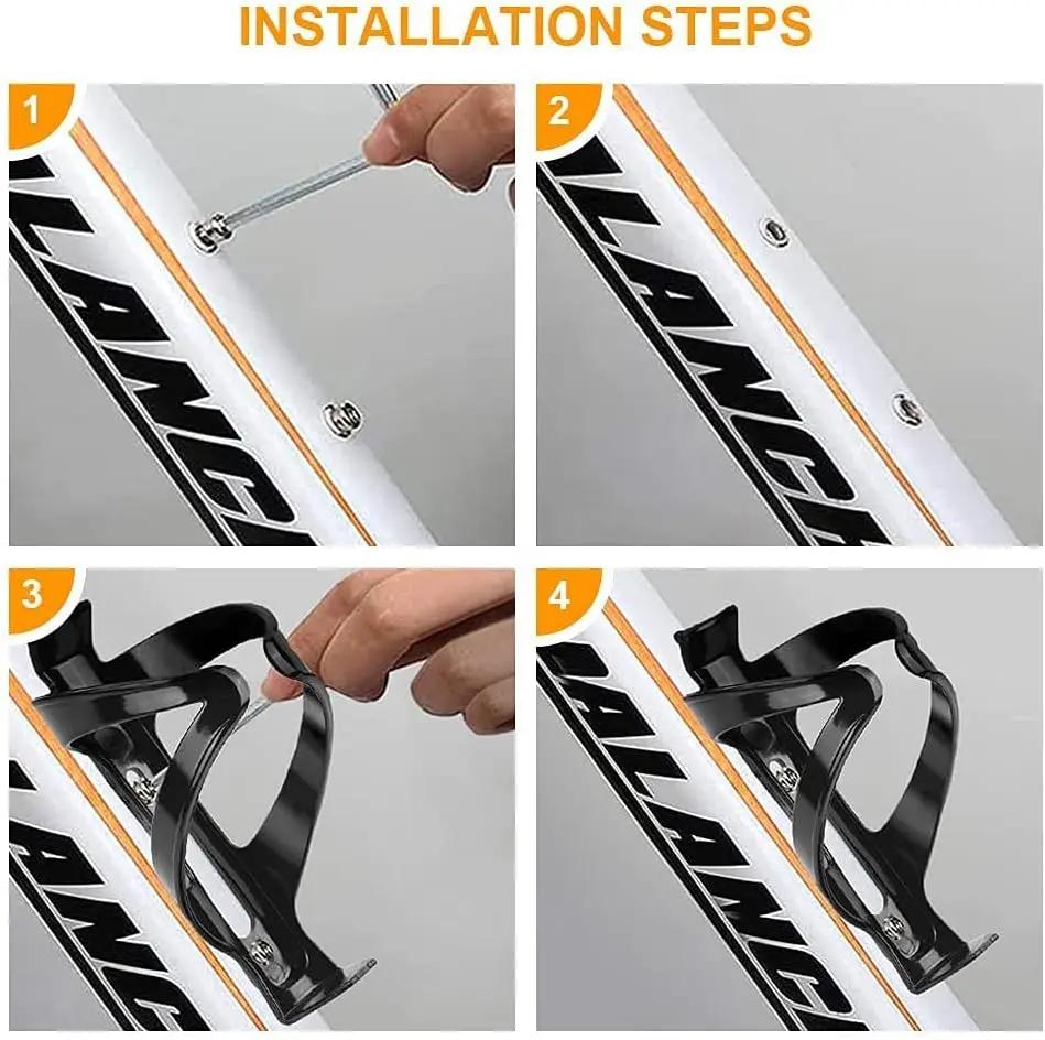 3 Colors Bicycle Bottle Cages MTB Road Bicycle Water Bottle Holder Colorful Lightweight Cycling Bottle Bracket Bicycle Accessory