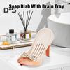 Shower Soap Holder with Suction Cup Drain Tray High Stability Creative High Heel Shaped Storage Plate Soap Dish