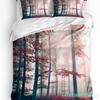 Ensemble de literie Forêt Mystérieuse Rouge 3 pièces Garçons Filles Housse de couette Taie d'oreiller Enfants Adulte Housse de couette Ensemble lit double Textile de maison