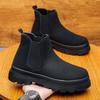 2026 High Quality Platform Ankle Chelsea Boots for Man Luxury Designer Shoes for Men Flat Heel Warm Casual Elegant Men‘s Booties