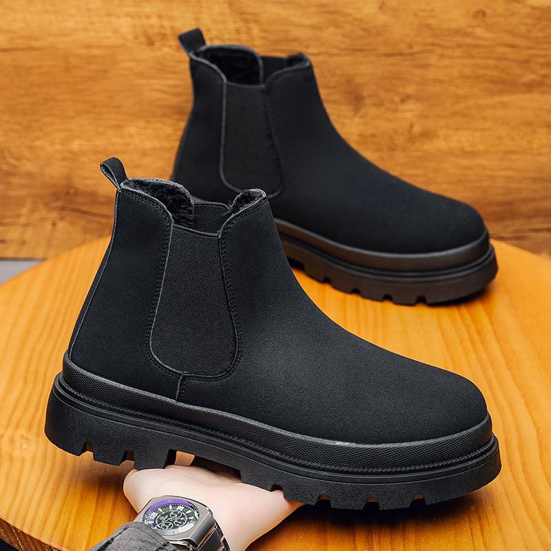 2026 Bottines Chelsea à Plateforme de Haute Qualité pour Homme Chaussures de Designer de Luxe Bottines pour Homme Talon Plat Chaud Décontracté Élégant