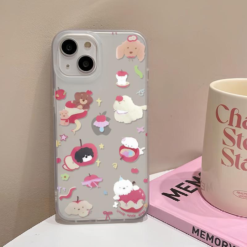 

Матовый мягкий чехол Apple Dog для iPhone 13/14/15/16/17 Pro Max XR