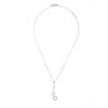 Necklace - Liah - 925 Rhodium-Plated Sterling Silver - Heart - Zirconium Oxide - 42 Cm