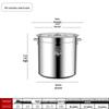 Extra Thick 304 Food Grade Stainless Steel Multi-Use Barrel with Lid for Soup, Braising, Oil, and Water.