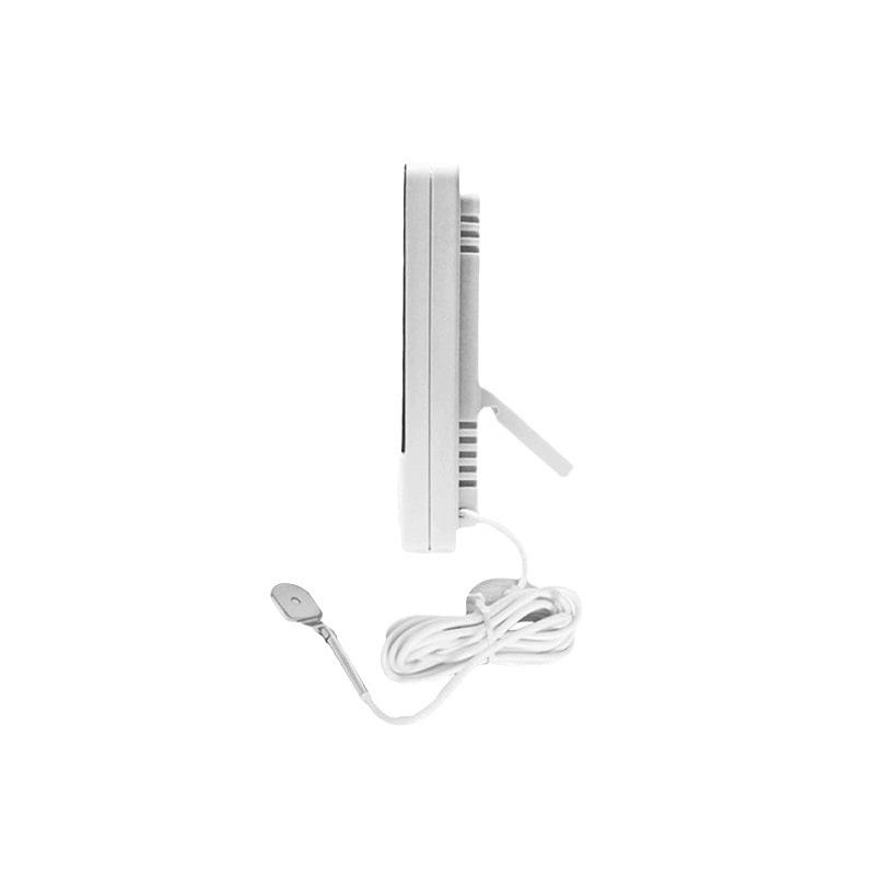 HTC-2 Digital Thermohygrometer: Large Screen Indoor/Outdoor Clock & Thermometer with Probe