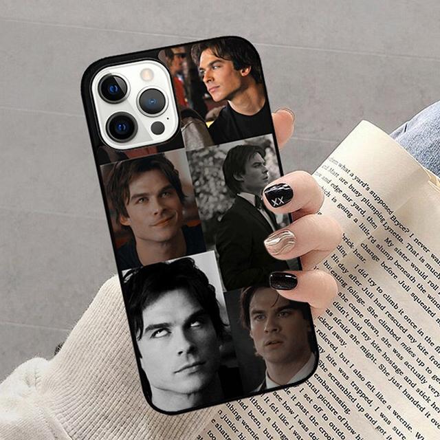 

Autumu Damon Salvatore The Vampire Diaries Phone Case Cover for iPhone 17 Air 16 16e 15 12 11 13 14 Pro Max Plus Coque iPhone 16pro max