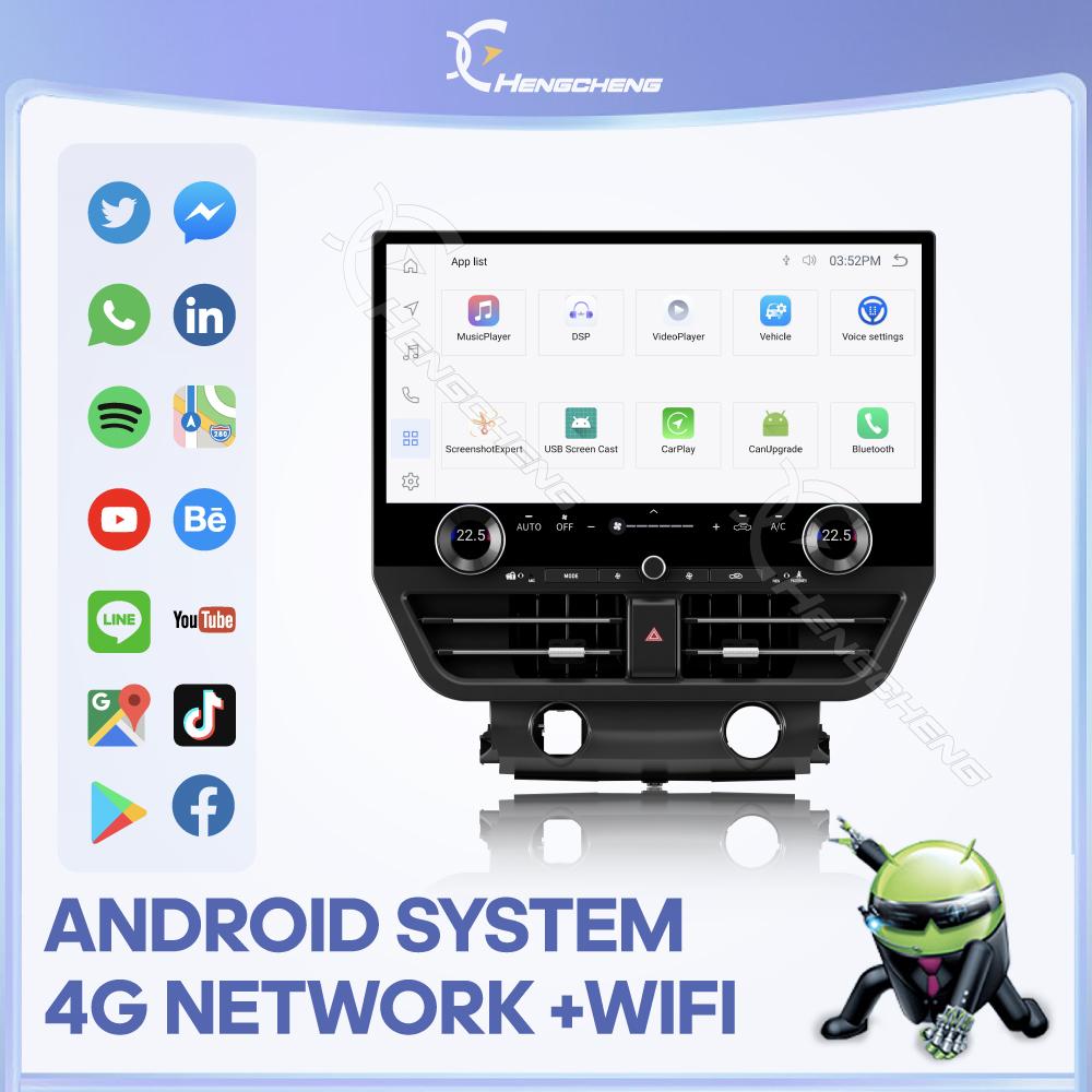 19.8" Carplay For Toyota Land Cruiser LC200 2008-2015 Car Multimedia Video Player GPS Navigation Radio Android Auto 4G 360camera