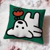 Cute MatsuiS Cushion Cover Premium Comfort Reversible Pillow Cove -Two In One Design for Any Room & Car Interior