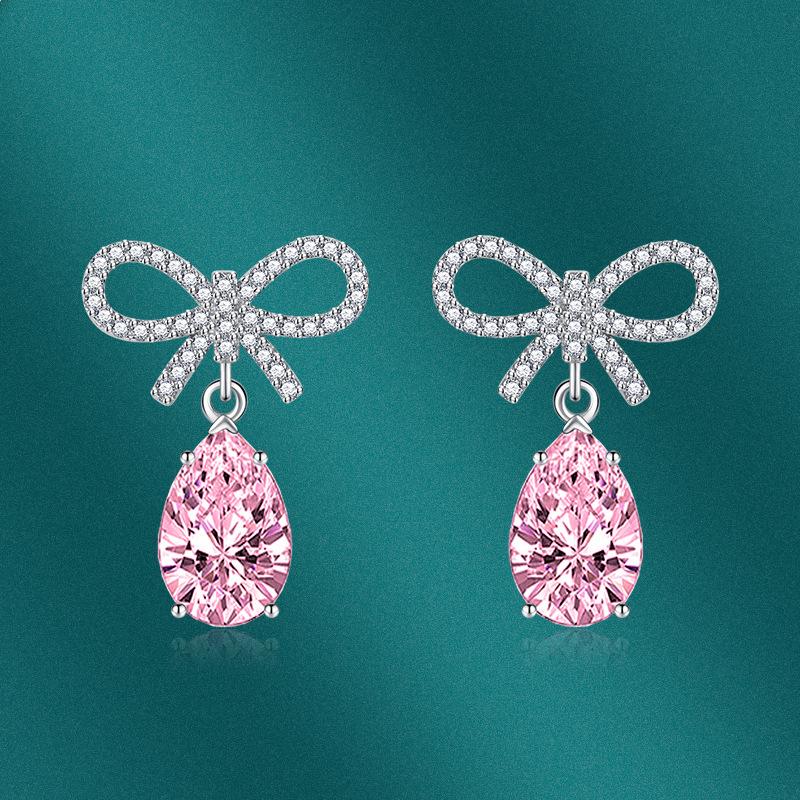 BELLA BOX Luxury Women Stud Earrings Wedding Engagement Party Gift