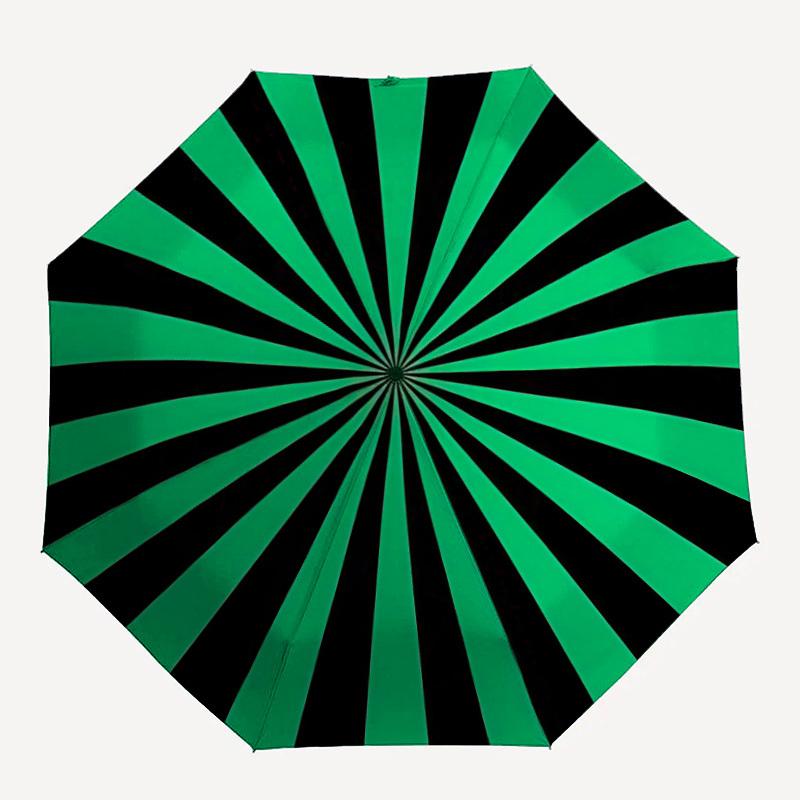 

1pc Sunburst Pattern Automatic Open/close Umbrella, 8-Rib sturdy structure, Auto Folding/Opening, Portable Travel Umbrella for Women067