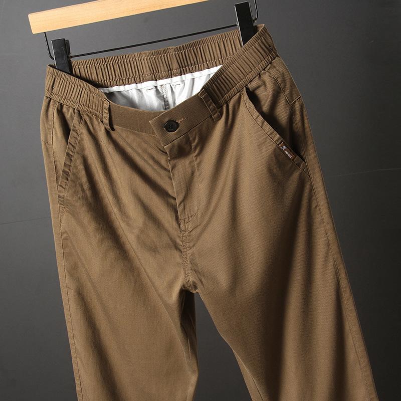 Modelos Juvenis Masculinos Nova Luz Tencel Casual Calças Retas Lazer Diário