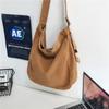 Minimalist Style Solid Shoulder Bags 100% Cott Unisex Solid Crossbody Bags Canvas Packages South Korea Casual Messenger Bags
