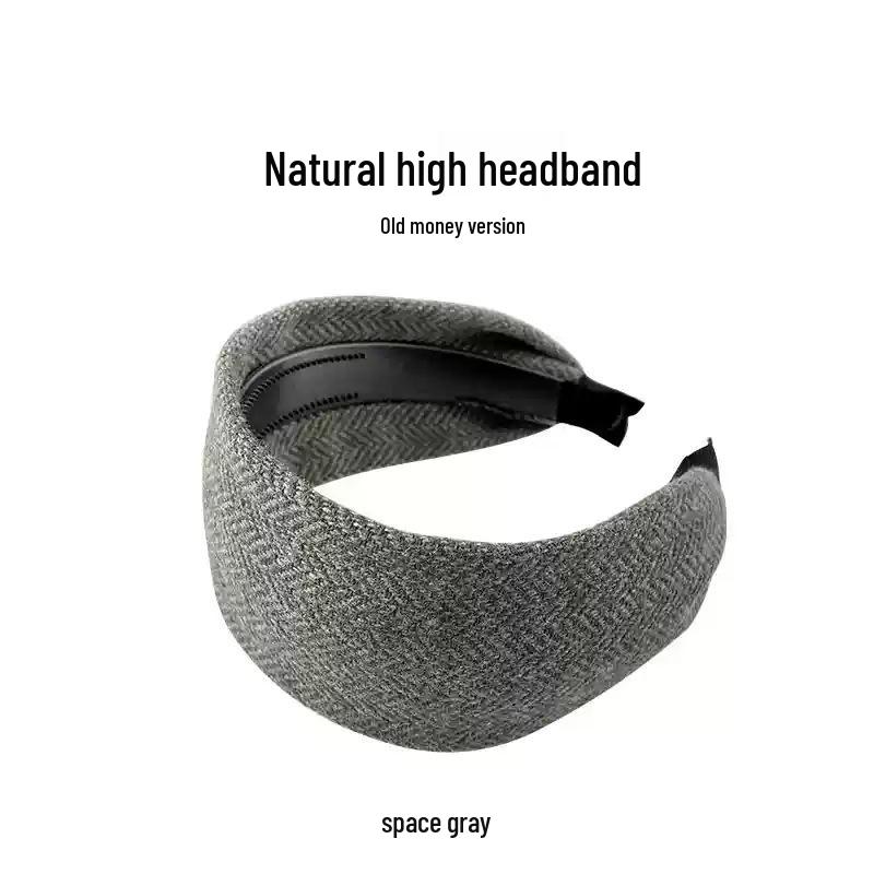 Retro Leopard Print Plush Headband - Non-Slip, Korean Style for Women, Perfect for Autumn and Winter Face Washing