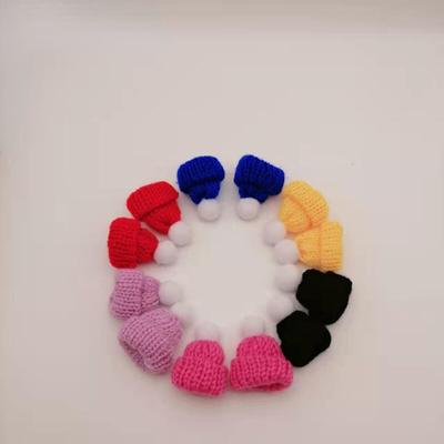 5 ADET Yaratıcı Noel Şapkaları Şarap Şişesi için Mini Pretty Örme Konu Şapka Şişe Toppers Noel Süslemeleri